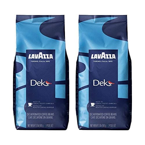 Lavazza Dek, Decaffeinato, Caffè in Grani, 2x 500g