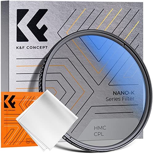 K&F Concept Nano-K Filtro Polarizzatore Circolare CPL in Vetro Ottico con Nano-Rivestimento per Obiettivi 52mm + Un Panno di Pulizia
