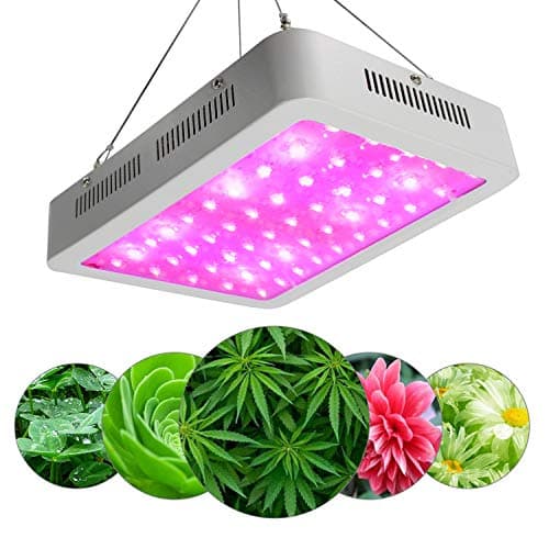 PIAOLING 600W LED Grow Light Spettro Completo per Piante da Interno Veg e Flower LED Grow Lampada con LED Triple-Chip a Catena