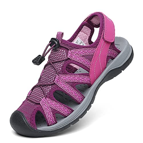 Dannto Sandali Sportivi Estivi Donna Traspirante All'aperto Antiscivolo Escursionismo Sandali da Trekking Passeggiata Arrampicata（lila,39