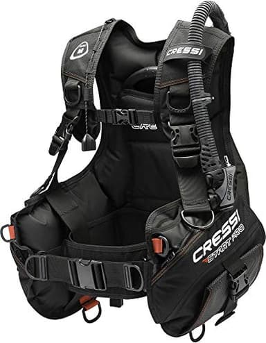 Cressi Start Pro 2 BCD - Jacket Equilibratore per Immersioni con Sistema Portazavorra “a caduta”, Nero, Adulto Unisex, M