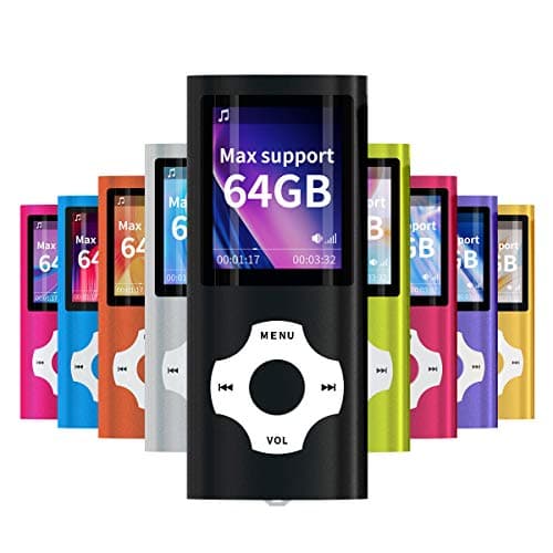 Mymahdi – Digital, Compatto e Portatile Lettore MP3/MP4 (Max Support 64 G) con Photo Viewer, E-Book Reader e Radio FM Registratore Vocale e Video in Nero