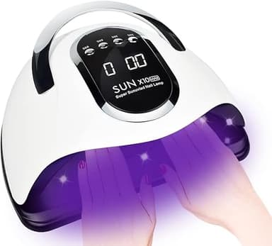 lampada UV LED per unghie, 280W asciugatura rapida con sensore automatico a 66 LED, essiccatore per unghie portatile | 4 impostazioni timer | spazio più grande | un regalo speciale per nail art