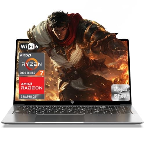 ACEMAGIC PC Portatile AMD Ryzen 7 6800H(Fino 4,7Ghz),16GB e 2*DDR5 SO-DIMM, 512GB SSD M.2 NVMe, Tastiera Retroilluminata, Laptop 16 Pollici 1920 * 1200P FHD, WiFi-6 BATTERE i7