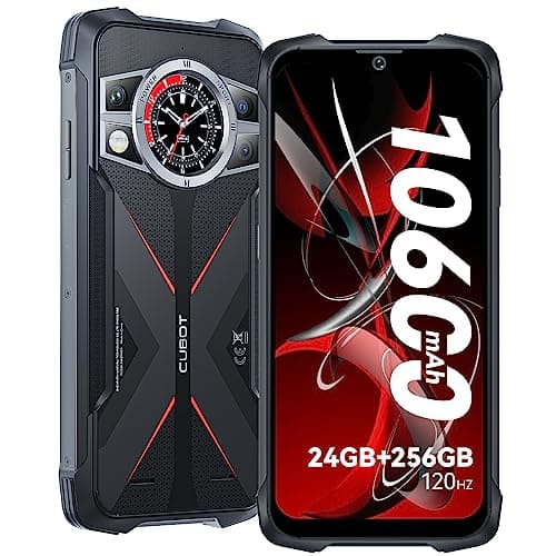 CUBOT Kingkong 9 Rugged Smartphone, Android 13 Telefono Indistruttibile, 24GB RAM+256GB ROM/1TB Cellulare Antiurto, 10600mAh Batteria, 100MP+32MP, 6.583'' Cellulare Robusto, IP68, Dual SIM, Tipo-c