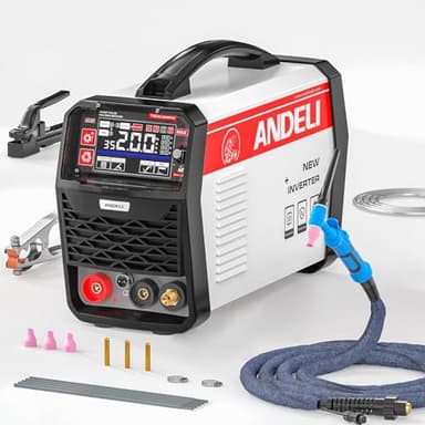 ANDELI TIG Saldatrice, HOT/MMA/CLEAN/TIG Pulse TIG Saldatrice, 200Amp 220V IGBT Digital Inverter TIG Saldatrice TIG-250MPC