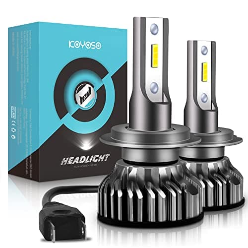 KOYOSO Lampadine H7 LED 10000LM, Kit Lampada Sostituzione per Alogena Lampade e Xenon Luci, 12V 6000K Bianco