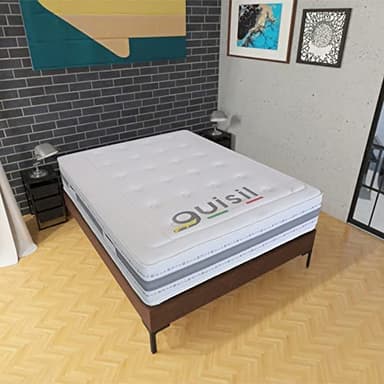 Guisil Marea | Materasso ORTOPEDICO in Memory Foam e Molle INSACCHETTATE Singole | H25 | Anallergico e Traspirante Made in Italy (Matrimoniale | 180 x 200 x 25 cm)