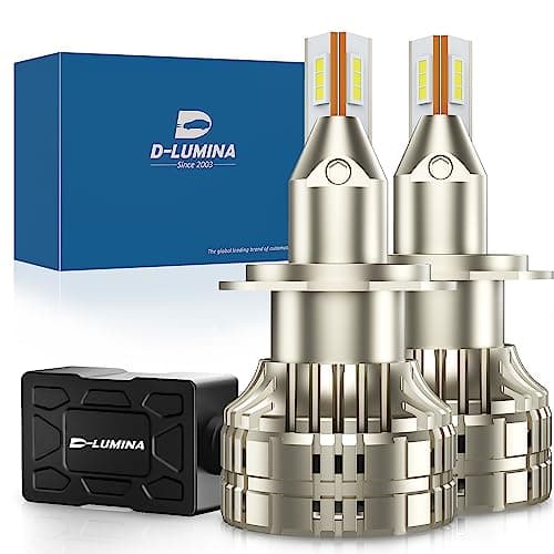 D-Lumina Lampadina H7 LED per Lenticolari Canbus 120W 20000LM Auto Lampada per Faro Lenticolare 6000K,12V,2 pezzi