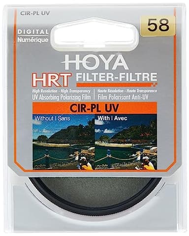 Hoya Y7PolfilterC058 HRT Cirkular Polfilter (58mm), Y7POLC058, Schwarz