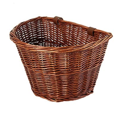 Fiorky Cestino for Bici in Rattan Anteriore Borsa Laterale Manubrio Bicicletta Scatola portaoggetti Contenitore Staccabile Bici Decorazioni Frontali, Bici for Adulti Ragazzi Impermeabile