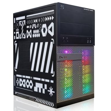 Dell Computer da scrivania RGB Gaming PC,Quad Core I5 fino a 3,6 GHz, Radeon RX 550 4 GB GDDR5, RAM 16 GB, SSD 512 GB, WiFi 600 M, Bluetooth 5.0, W10P64 (rinnovato)