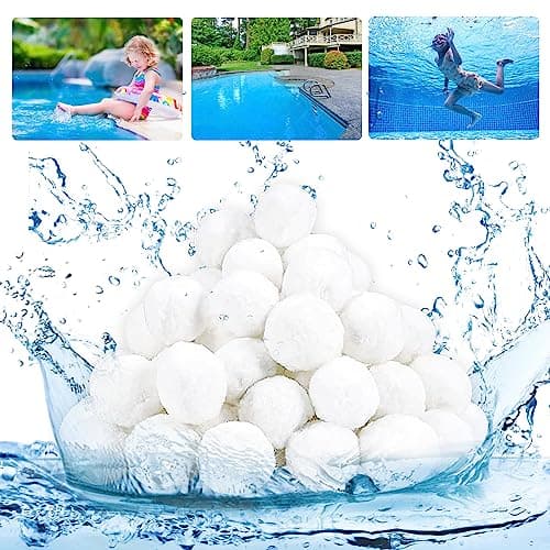 RUNMKUO Sfere Filtranti Piscina 700g,Sfere Filtranti per Piscina,Filtri Balls per Acquario,Anziché 25 kg di Sabbia Filtrante Quarzo Pool Filtraggio Utilizzate in Pompe Filtranti e Acquari