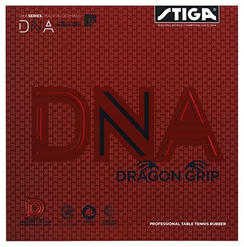 STIGA DNA Dragon Grip Gomma Appiccicosa per Racchetta da Ping Pong 55, 2.3, Rosso