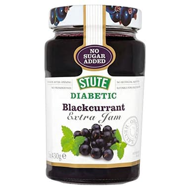 Stute Senza Zuccheri Aggiunti Marmellata Di Ribes Nero Diabetica (430g) (Confezione da 6)