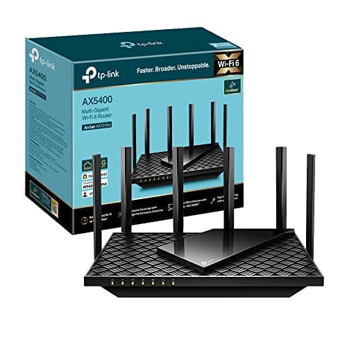 TP-Link Archer AX72 Pro Router AX5400 Wi-Fi 6, 2.5G Porta WAN/LAN, Larghezza di Banda 160MHz, USB 3.0, Streaming 8K, Ampia Copertura, Client e Server VPN, HomeShield, MU-MIMO, OFDMA, non supporta xDSL