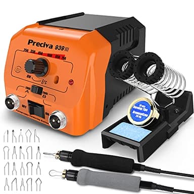 Kit Pirografia Legno,Preciva 40W 250-750℃ pirografo per legno professionale regolabile macchina pirografia Penna con 20pcs filo di saldatura,per legno,pelle e sughero