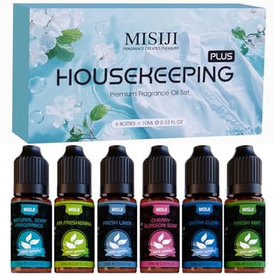 Set di oli essenziali per diffusore, fragranza di sapone naturale, sapone ai fiori di ciliegio, menta fresca,lino fresca, deodorante per ambienti, extra pulito