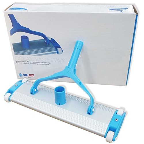 Gre Aspiratore aspirafango per piscina 45 cm in alluminio con ruote girevoli per facile manovrabilità