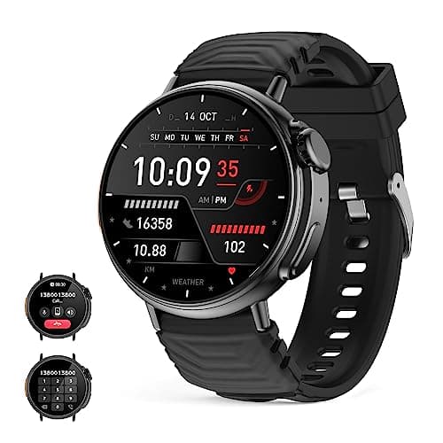 Smartwatch Ultra Uomo Donna con Effettua/Risponde Chiamate , 1.52" rotondo 360*360 Orologio Fitness Tracker IP67 con 123 Modalità Sport, Notifiche WhatsApp, Smart Watch Compatibile con iOS Android