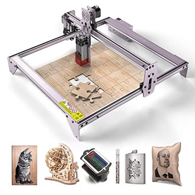 A5 PRO Macchina per Incisione Laser da 40W, Incisore Laser DIY, Kit per Incisione Laser, Macchina Da Taglio Per Precisione Incisione Laser Per Vinile in Pelle Metallo Legno