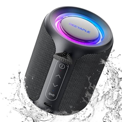 Deeyaple Cassa Bluetooth Portatile, 15W Cassa bluetooth potente da Doccia Impermeabile IPX7, Bluetooth 5.3,Extra Bassi Attivi,Chiamata Vivavoce per Casa, Esterno, Doccia