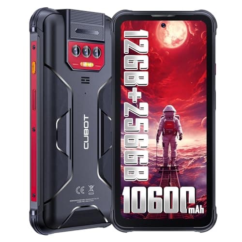 CUBOT Kingkong 8 Telefono Indistruttibile Android 13-10600mAh, 12GB+256GB Rugged Smartphone, 6.52" HD+ Cellulare Antiurto, Torcia LED 5000LM, 48MP Cellulare Robusto, IP68/69K/4G Dual SIM/NFC/OTG/GPS