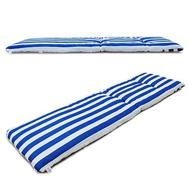 Vigivision - Cuscino per sdraio, Materassino per sdraio misure 180 x 55 x 8 cm Blu