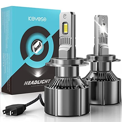 KOYOSO Lampadine H7 LED 110W 19000 LM 6500K Bianco Per 12V Auto