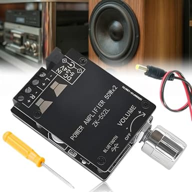Leikurvo Amplificatore Bluetooth scheda HiFi Stereo, 2.0 Audio Amplifier Board 2x50W Bluetooth Amplificatore Modulo HiFi Stereo, Mini Amplificatore Digitale Scheda