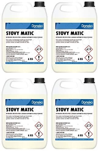 Domeko- Detergente Lavastoviglie Professionale Liquido Acque Dure, 4 Pezzi X 6 Kg