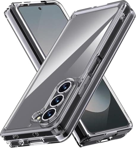 Captor Cover Trasparente per Samsung Galaxy Z Fold 6 5G, Custodia in Silicone Rigida e Sottile, Protezione di Alta Qualità con Bordo Rialzato per Schermo e Fotocamera