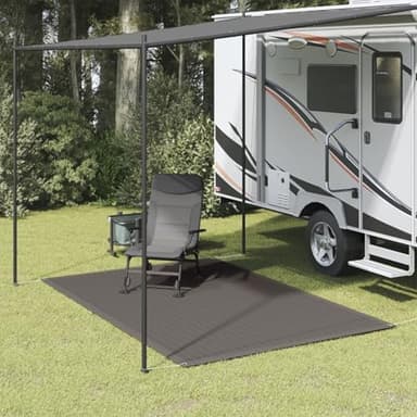 Brokky Tappeto da Tenda 200x300 cm Antracite|Stuoia Campeggio-Tappeto da Campeggio,Pavimento Ideale per Veranda