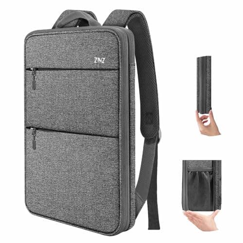 ZINZ Zaino per Laptop Sottile ed Espandibile, Resistente all'acqua, Compatibile con MacBook Pro 16" 2025-2019 M4 M3 M2 M1, Mac da 15,4" e la Maggior Parte dei Notebook da 15"-16", D01G01