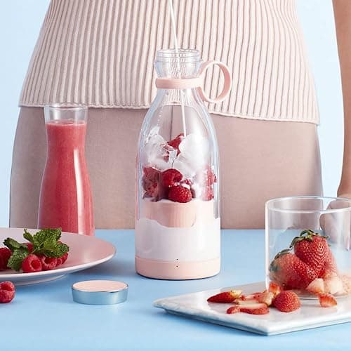NUOVO FRULLATORE PORTATILE ELETTRICO FRESH JUICE USB BOTTIGLIA 380 ML