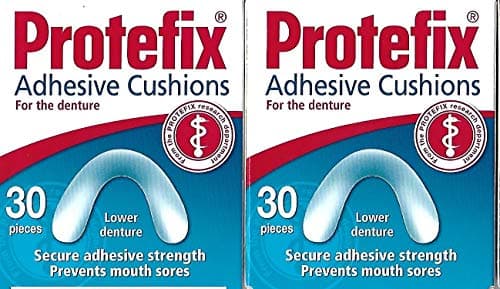 PROTEFIX Cuscinetti adesivi per protesi inferiore - 2x30pz - Cuscini Box Sligthly Danneggiato 100% ok.