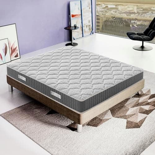 Materassiedoghe - Materasso Memory | Alto 20 25 30 cm | Ortopedico Medio Rigido | Sistema di Alleviamento dei Punti di Pressione (Altezza 20 cm, 160x190 cm)