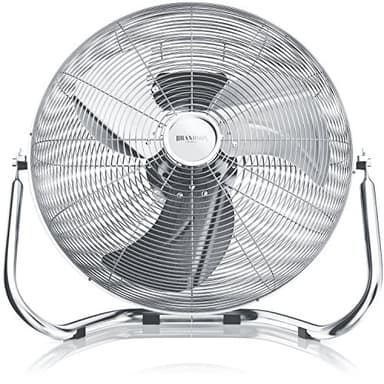 Brandson - Macchina del Vento - L'Originale Super Ventilatore - Largo 53,5cm - 3-Livelli di Potenza - 120W di Potenza Max assorbita - Design Retro - Cromo