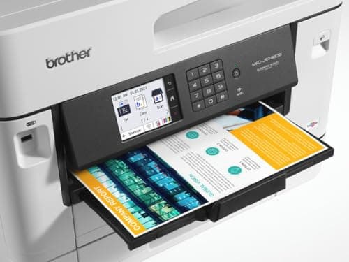 Brother MFCJ5740DW Stampante multifunzione inkjet a colori con stampa A3 dai due cassetti standard e da bypass, Stampa, scansione, copia e fax A4 fronte/retro automatica, Touchscreen a colori 8.8 cm
