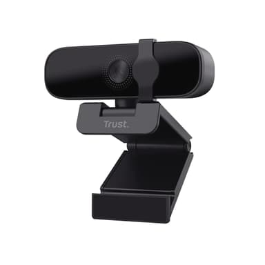 Trust Tanor 1080p Webcam PC con Microfono, Web Camera PC USB con Filtro Privacy, Fuoco Fisso 30 FPS, Plastica Riciclata 85%, Videocamera Full HD per Laptop Desktop Mac Windows Skype Zoom Teams