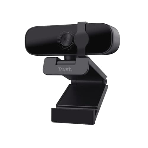 Trust Tanor 1080p Webcam PC con Microfono, Web Camera PC USB con Filtro Privacy, Fuoco Fisso 30 FPS, Plastica Riciclata 85%, Videocamera Full HD per Laptop Desktop Mac Windows Skype Zoom Teams
