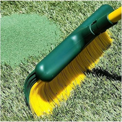 Spazzola Erba Sintetica O Rastrello Erba Sintetica Senza Manico Compatibile Con Filettatura Universale. Strumento Per Pulizia E Manutenzione Di Giardini E Terrazze