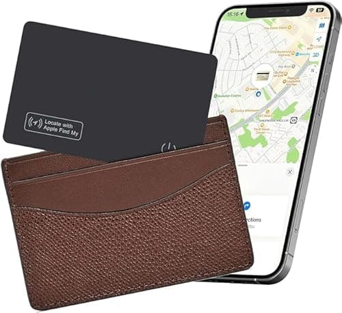 Reyke Slim Wallet Tracker, Trova Portafoglio Ricaricabile, IP67 Impermeabile, Compatibile con Apple Dov'è (Solo iOS), Localizzatore di Oggetti per Etichette Bagagli, Telefono, Passaporti, 1 Pezzo