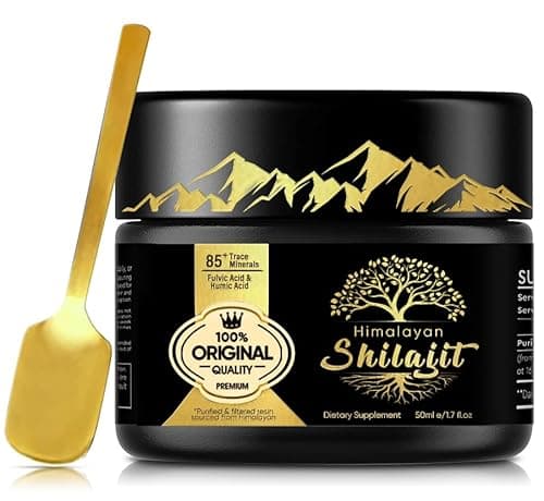 VOKY Shilajit Resina Purissima - Energia Naturale Himalayana con 75% Acido Fulvico, 85 Minerali e Oligoelementi | Vitalità e Benessere | Shilajit Puro al 100% in Formato Pratico da 50ml