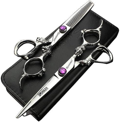 6/7/8/9 pollici professionale tagliacapelli set, acciaio inossidabile taglienti tagliacapelli, forbice specifiche per parrucchiere (6 pollici, 2 pezzi-C)