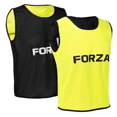 FORZA Pettorine Da Allenamento Reversibili | Pacco Da 5 – Ideale per squadre e Allenamenti (Giallo & Nero, Bambini)