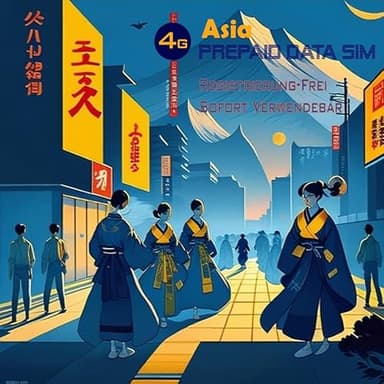 Asia 4G - Scheda SIM prepagata (solo dati), registrata, per Giappone, Corea del Sud, Singapore, Thailandia, Malesia, Indonesia, Macao, Filippine, Cambogia, Vietnam, Laos e Sri Lanka (10 GB - 30