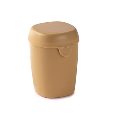 Snips Porta Yogurt Refrigerato, Contenitore per Merende e Pappe, 0,5 L,10 x 9 x 13 cm, Senape, Coperchio con Chiusura di Sicurezza, Made in Italy