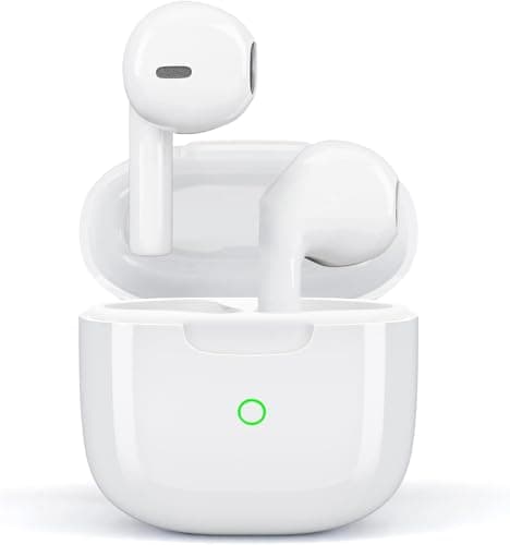 Cuffie Bluetooth, Auricolari Bluetooth 5.3 Wireless, 50 Ore Stereo HiFi Immersivo, Cuffiette In Ear con HD Cancellazione Rumore Mic, IP7 Controlli Tattili Cuffie Senza Fili per iPhone Galaxy Android