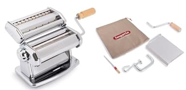 Imperia IPasta Ruvida Linea Classica. Macchina per Pasta Ruvida. 100% Made in Italy. Macchina Pasta Fresca in Acciaio Inox. Sfogliatrice Crea Pasta Ruvida per sfoglia, lasagnette e Fettuccine.